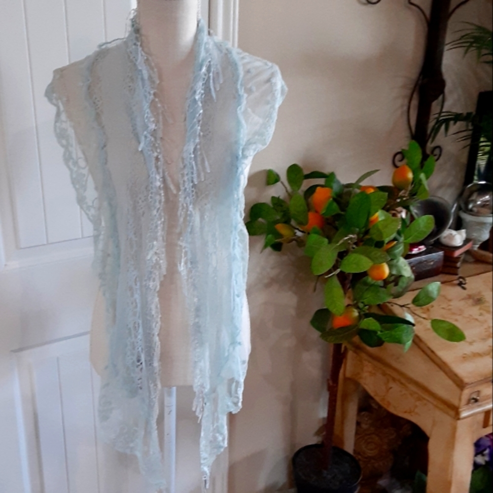 NWT, RIKKA, Lace Polyester Scarf
